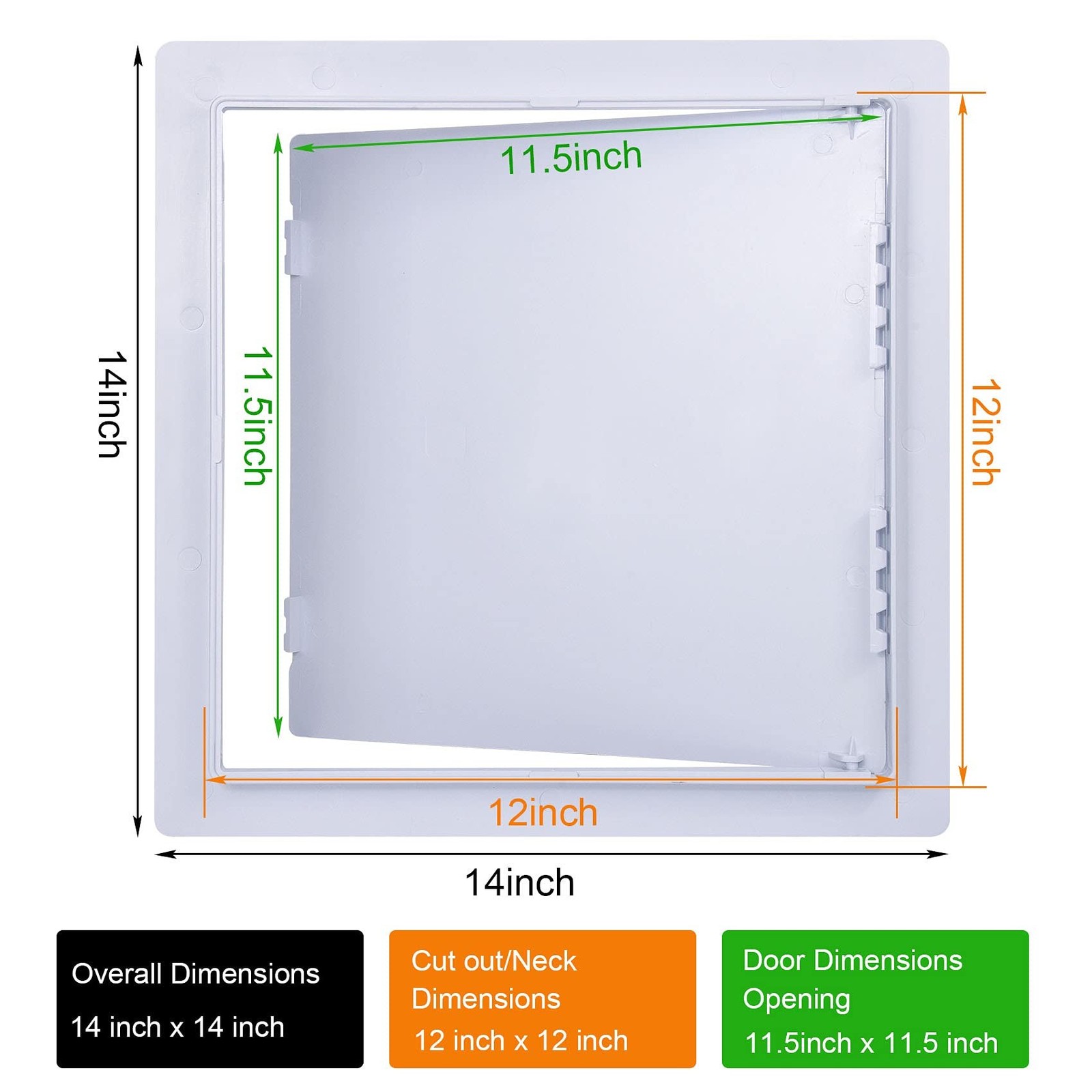 Plumbing Access Panel for Drywall 12 x 12 Inch Plastic Access Door Removable …