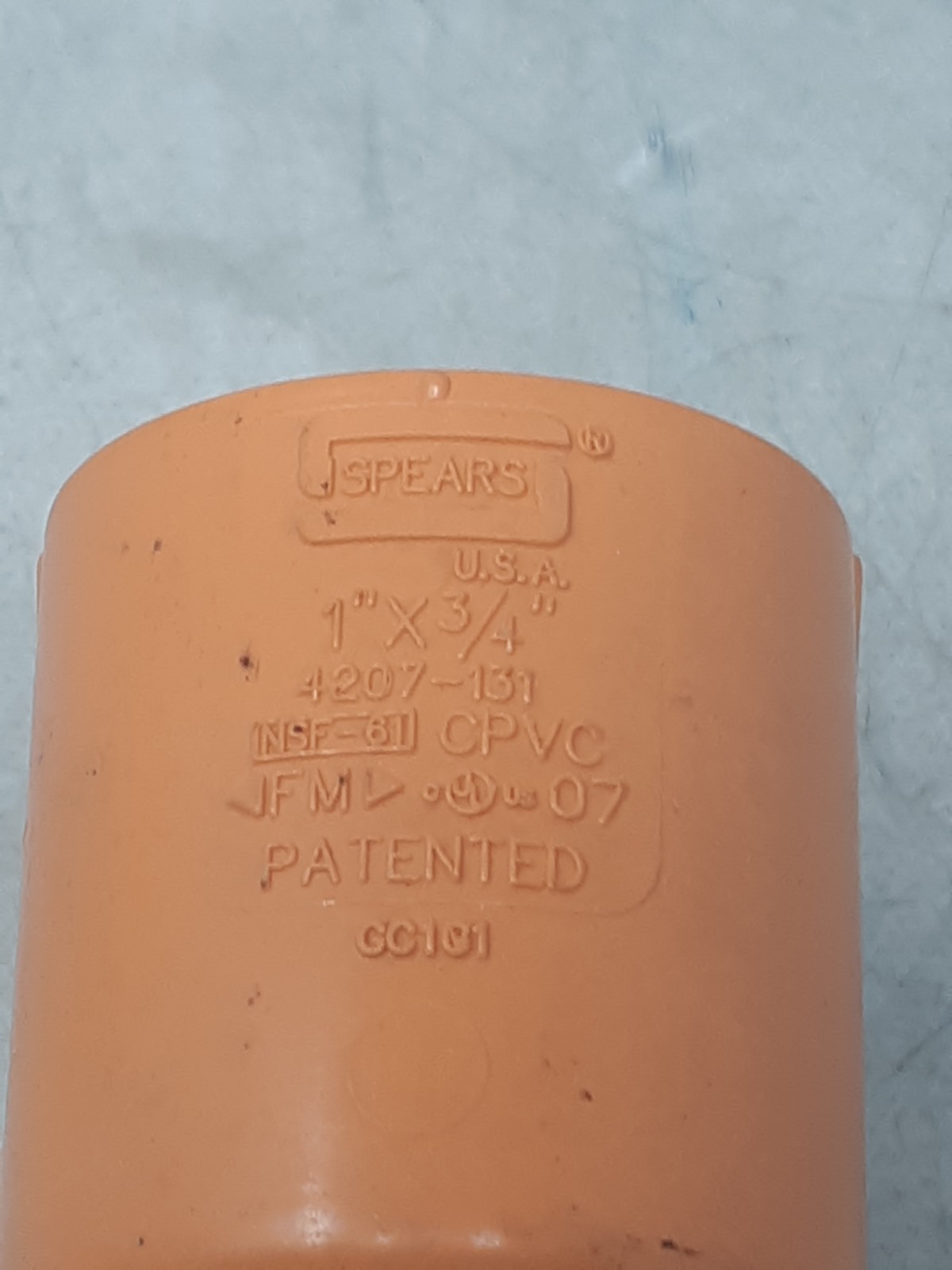 Spears 1″x3/4″ CPVC Brass Elbow Fitting NSF-61 90° Press Socket x FNPT