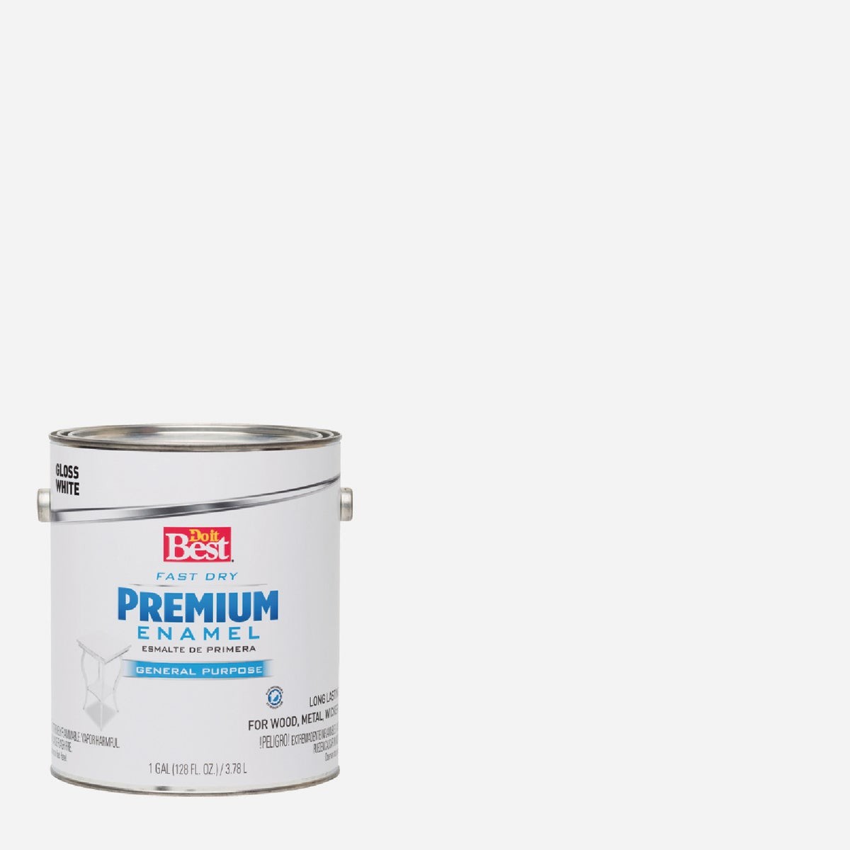 Do it Best Fast Dry Acrylic Latex Gloss Premium Enamel, White, 1 Gal. 203760D