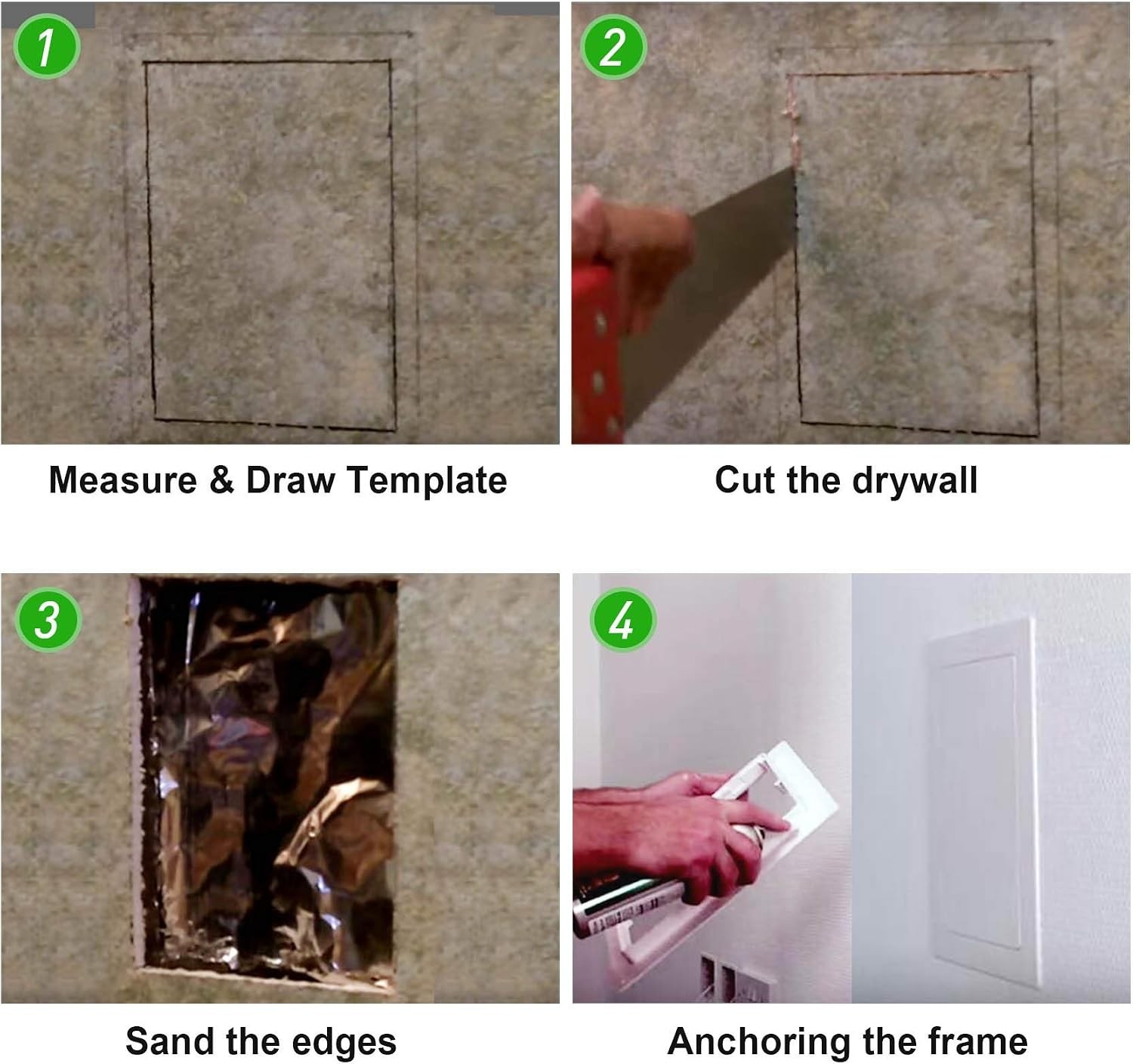 Reinforced Hinged Plastic Access Door – Wall/Ceiling