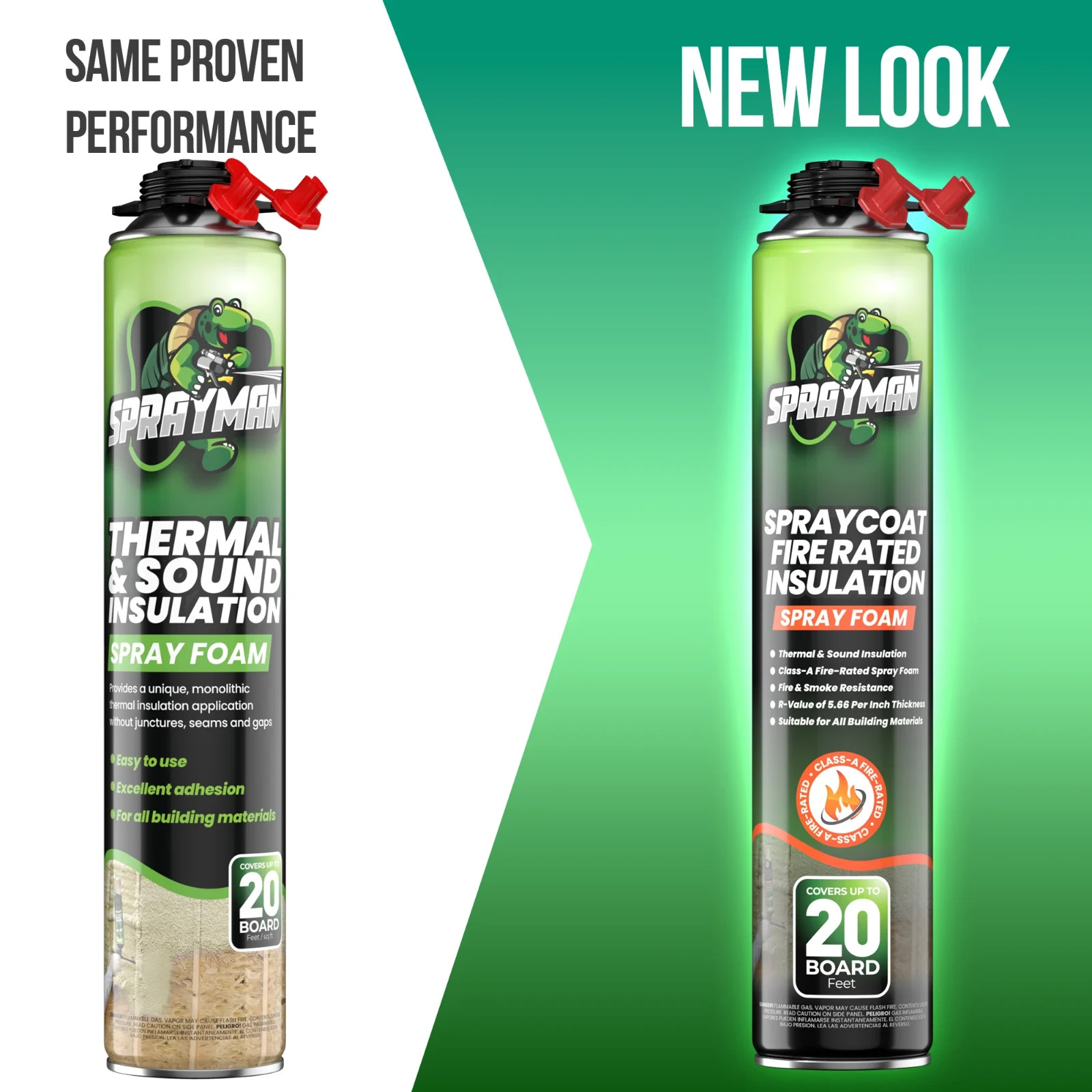 Sprayman Spraycoat Fire Rated Closed Cell Insulation Foam Kit 27.1oz 6 Pack