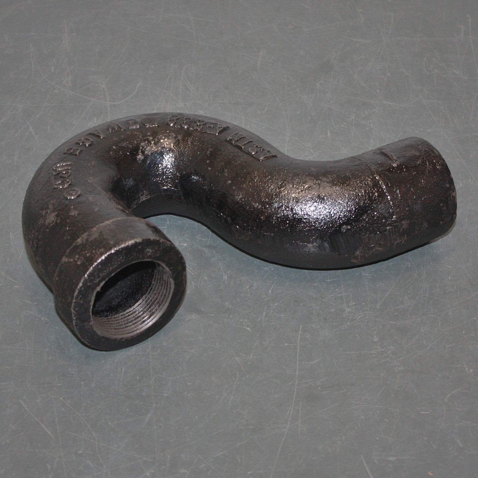 New Age P-Trap 222588, 2″ Socket x 2″ Threaded, Class 20 Pipe, Black Cast Iron