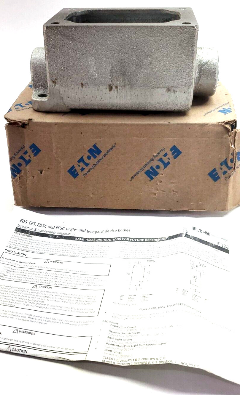 EATON CORPORATION EDSC371, Crouse-Hinds series FlexStation EDS back box,