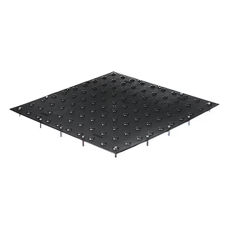 Tuftile Tt2460-Um-Blk-1 Detectable Warning Tile Polymer Black, 60 In W X 24 In