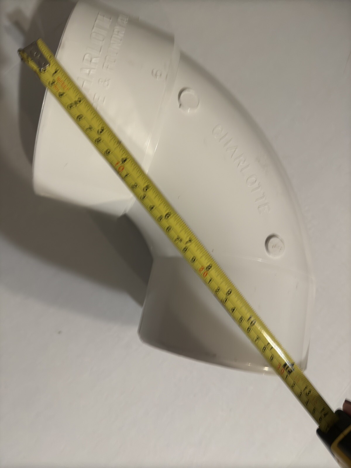 6 in. PVC DWV 90 Degree Spigot x Hub 1/4 Bend Street Elbow Fitting 6″ Pipe