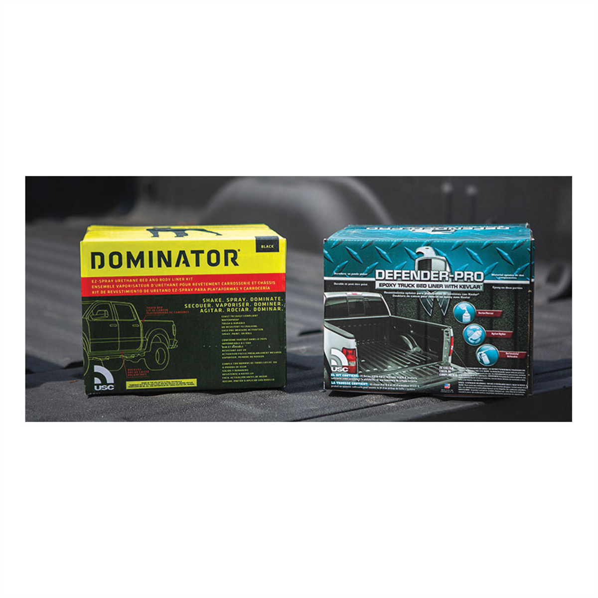US Chemical DOMINATOR 2100-2 Tintable Urethane Truck Bed Liner Kit, Beige, 1:1