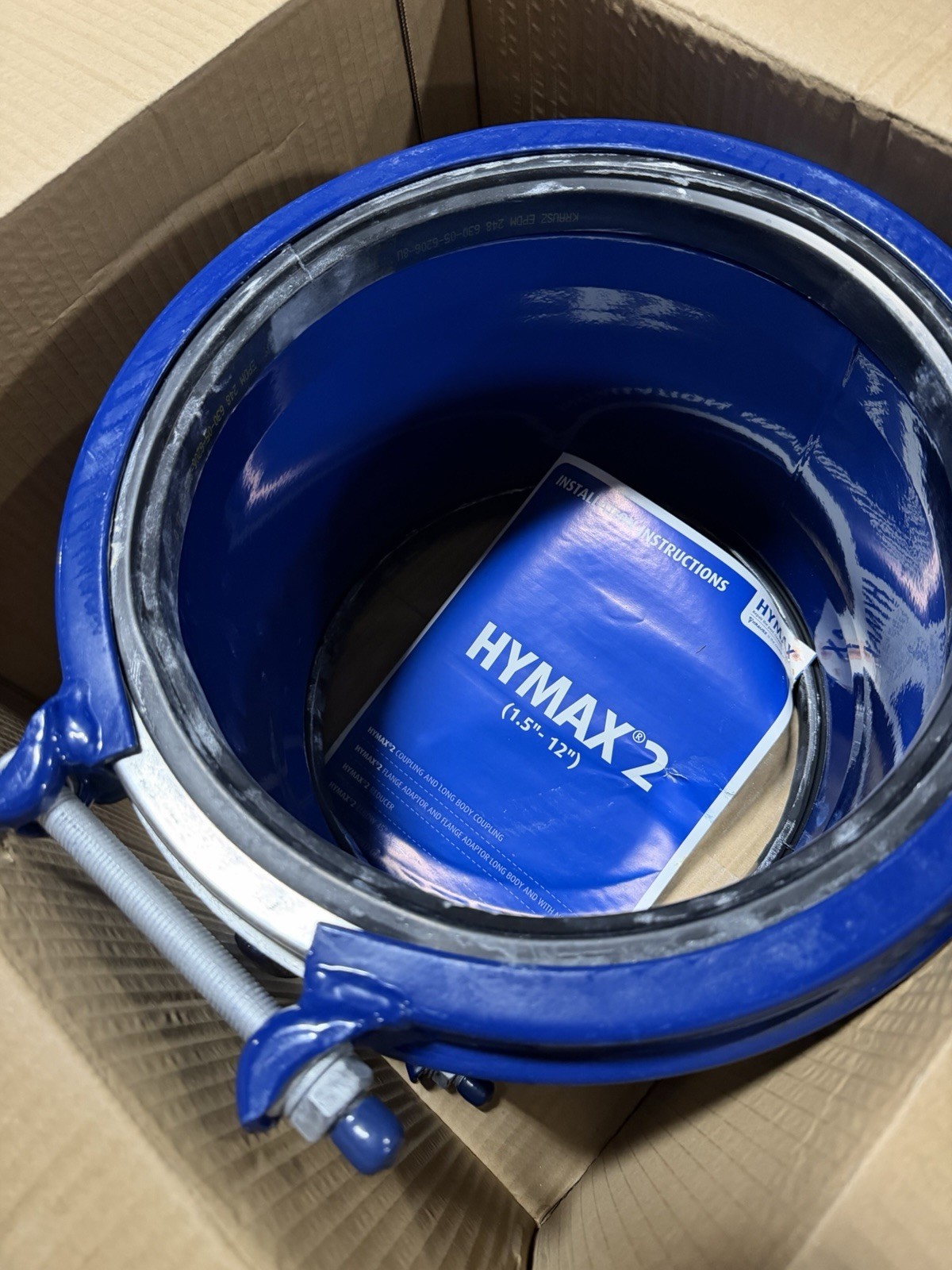 HYMAX 860-54-0272-16 10″ Steel Coupling Corrosion Resistant Epoxy Straight EPDM