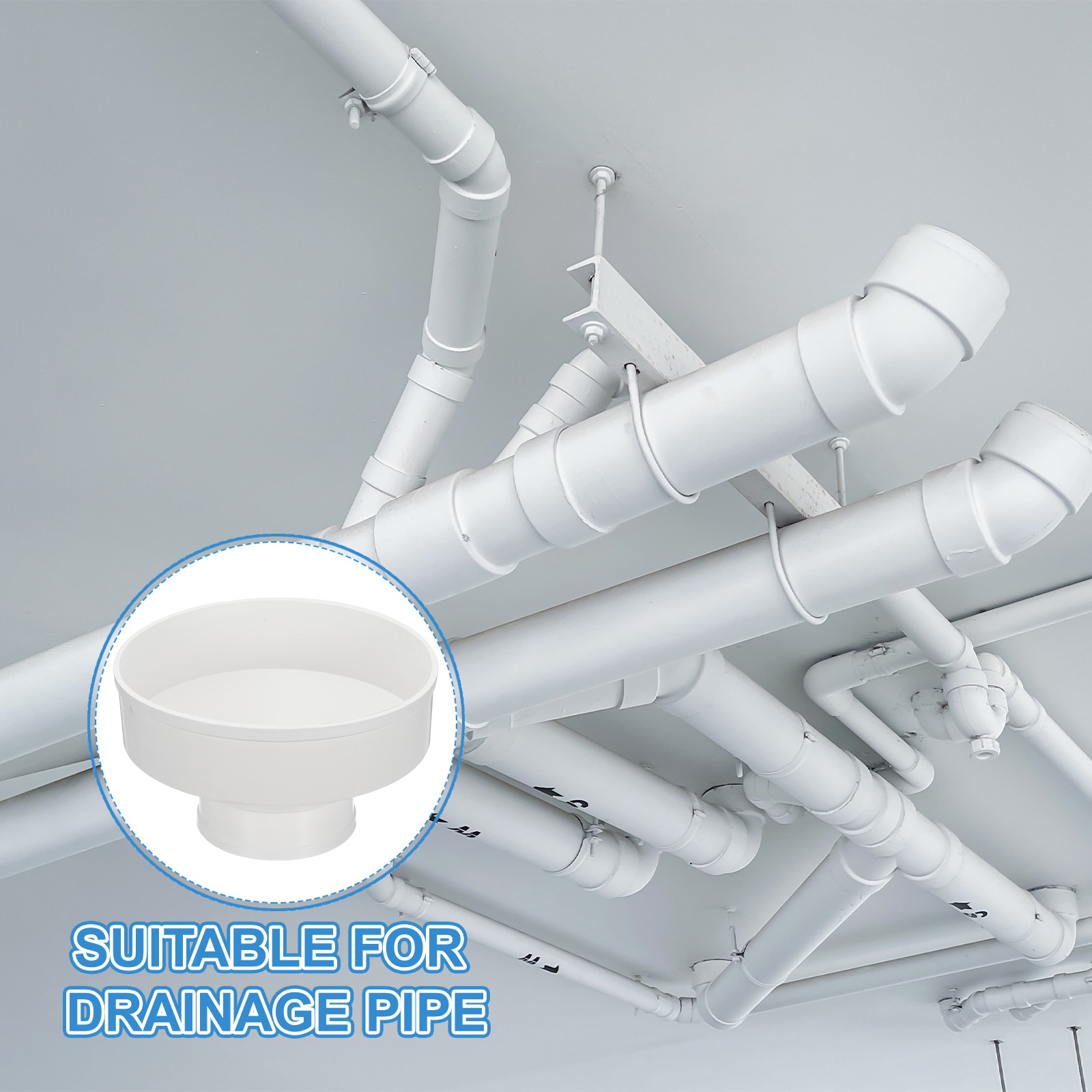 12″ to 6″ Duct Reducer Pipe Increaser Adapter Ducting Airflow Tube