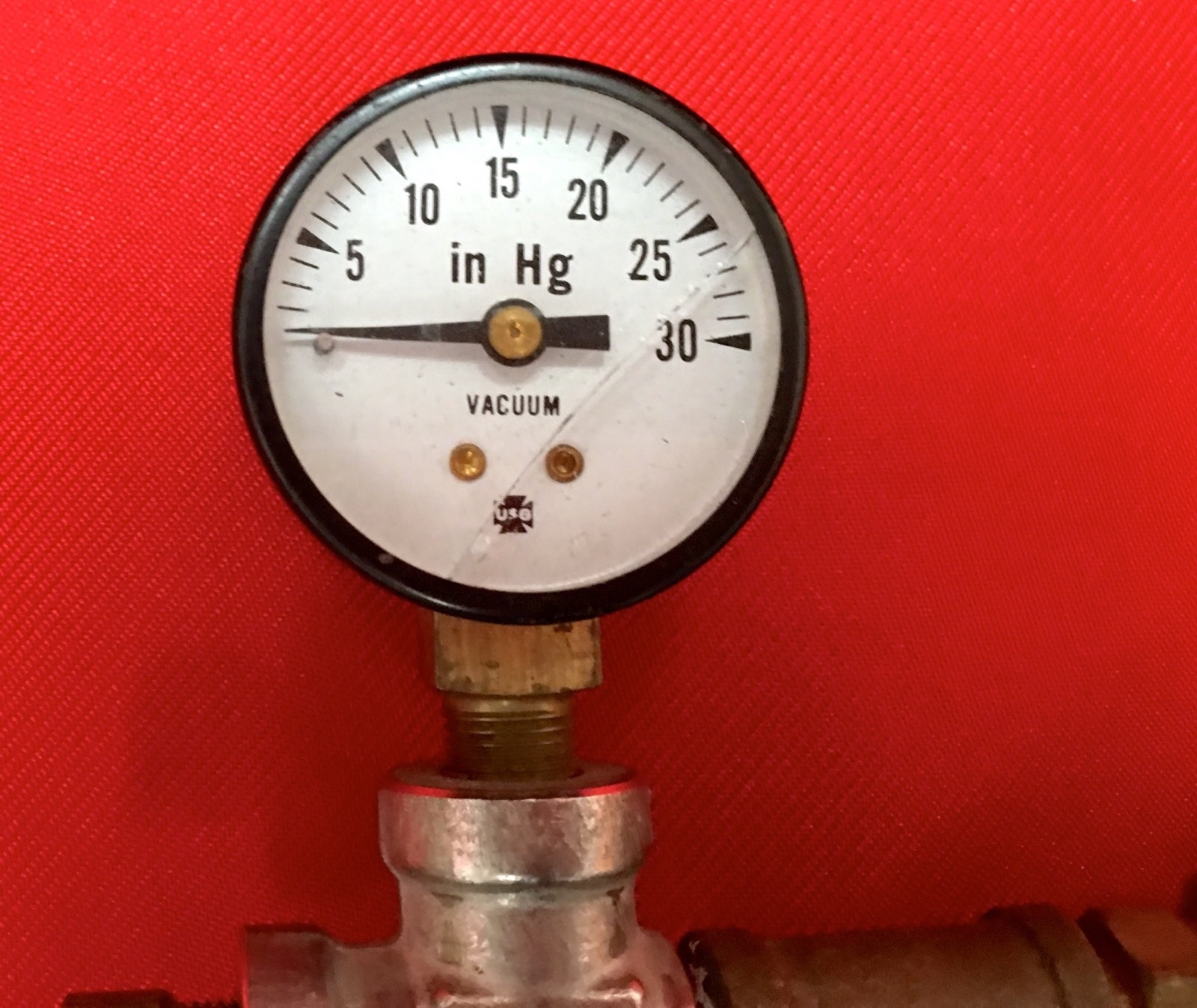 Balston Type 33 Element 100-12 250psig@400F PLUS Hoke Needle Valve Vacuum Gauge