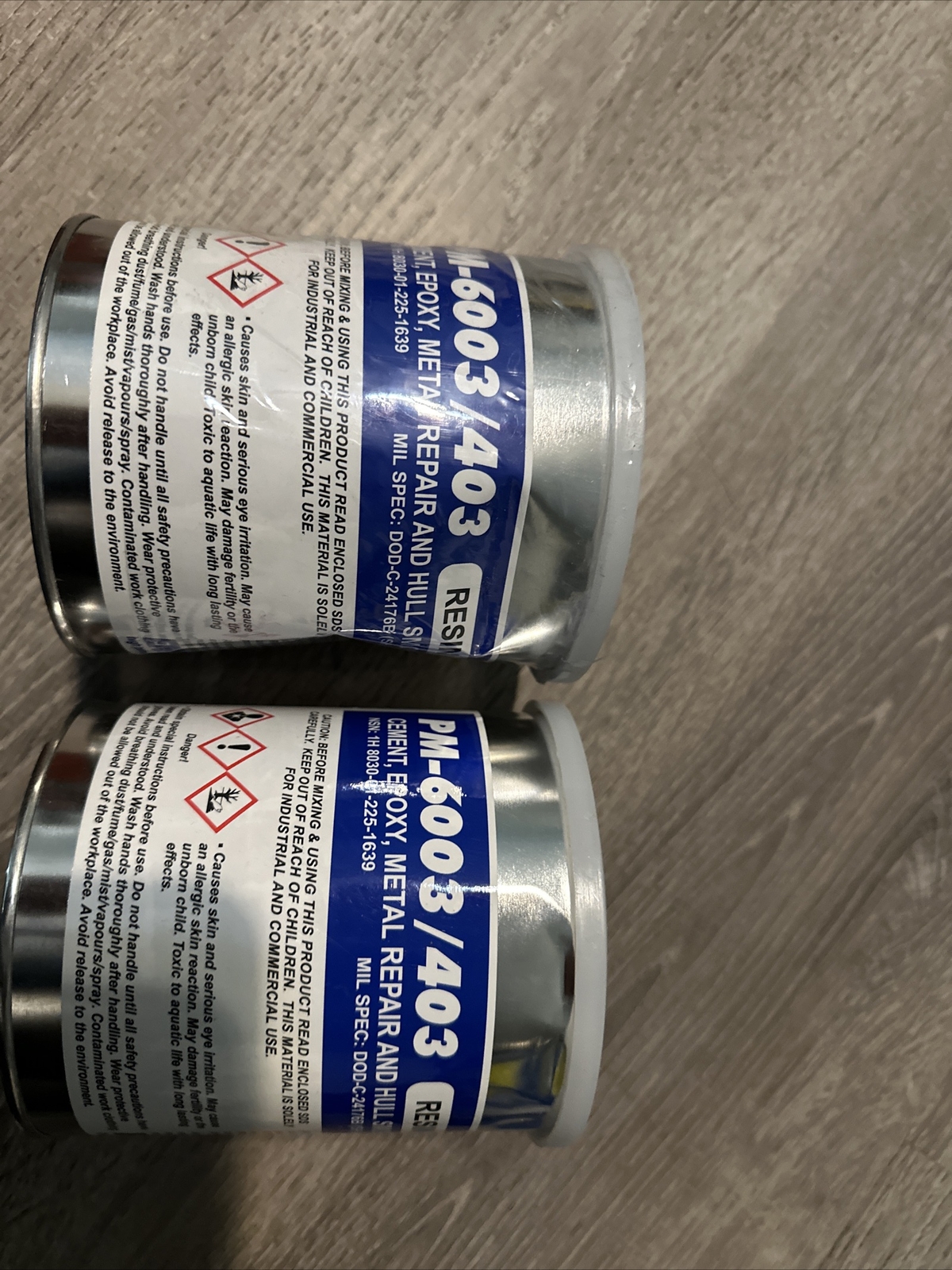 2 Enecon PM-6003/403 Cement, Epoxy, Metal Repair And Hull Smoothing Kit Dented