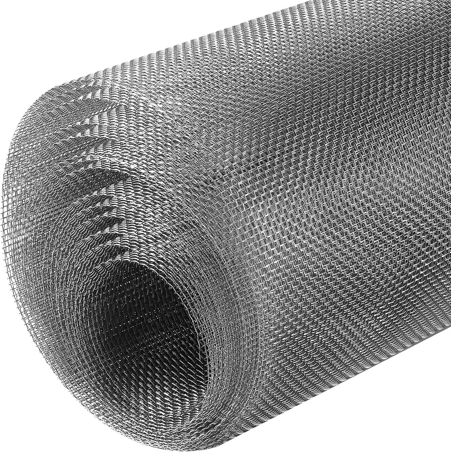 Wire Mesh 304 Stainless Steel Woven Wire 11.8 x 196.8 inch Garden Fence Mesh 10m