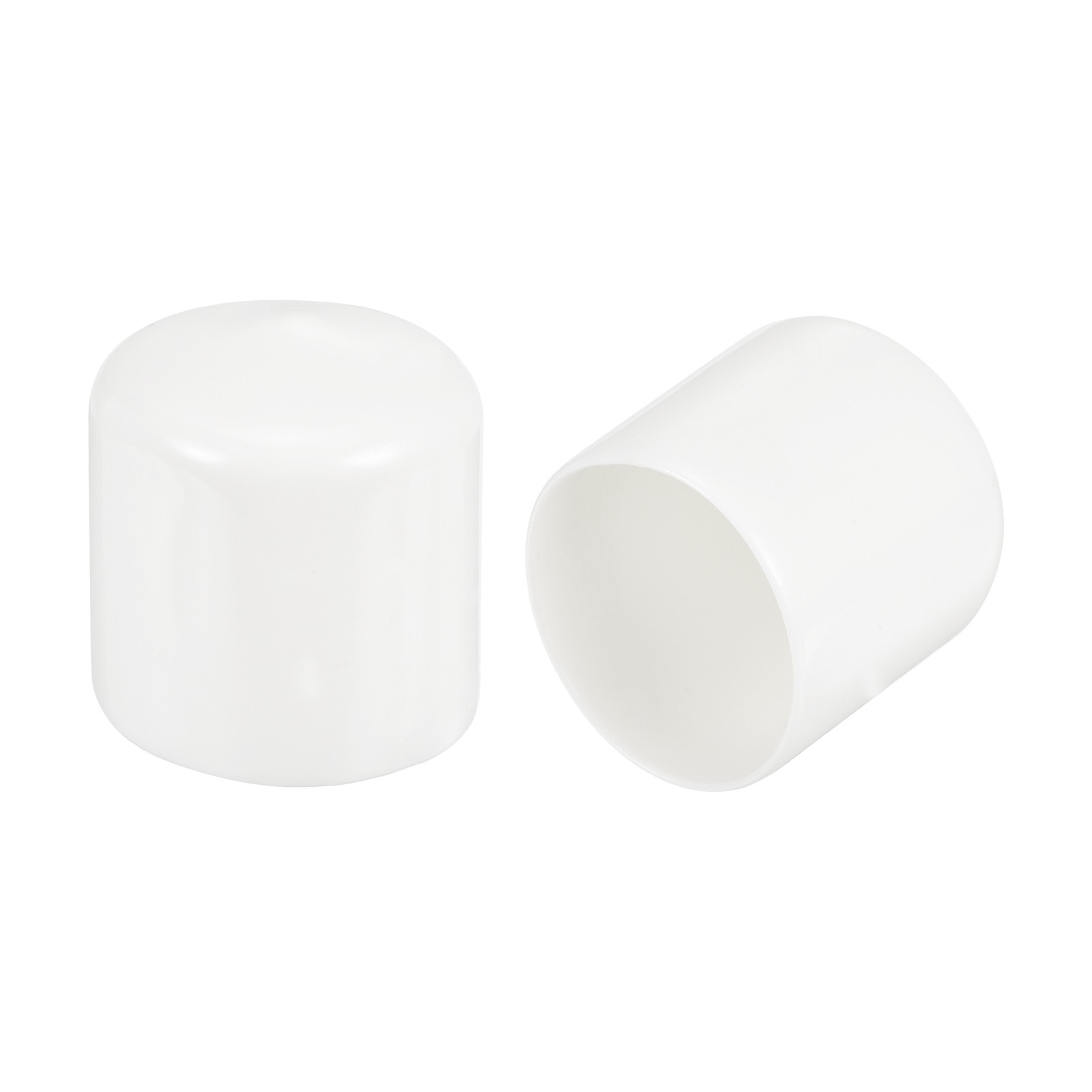 4Pcs White 41mm Rubber End Caps Round Vinyl Plug Insert Rubber Flexible