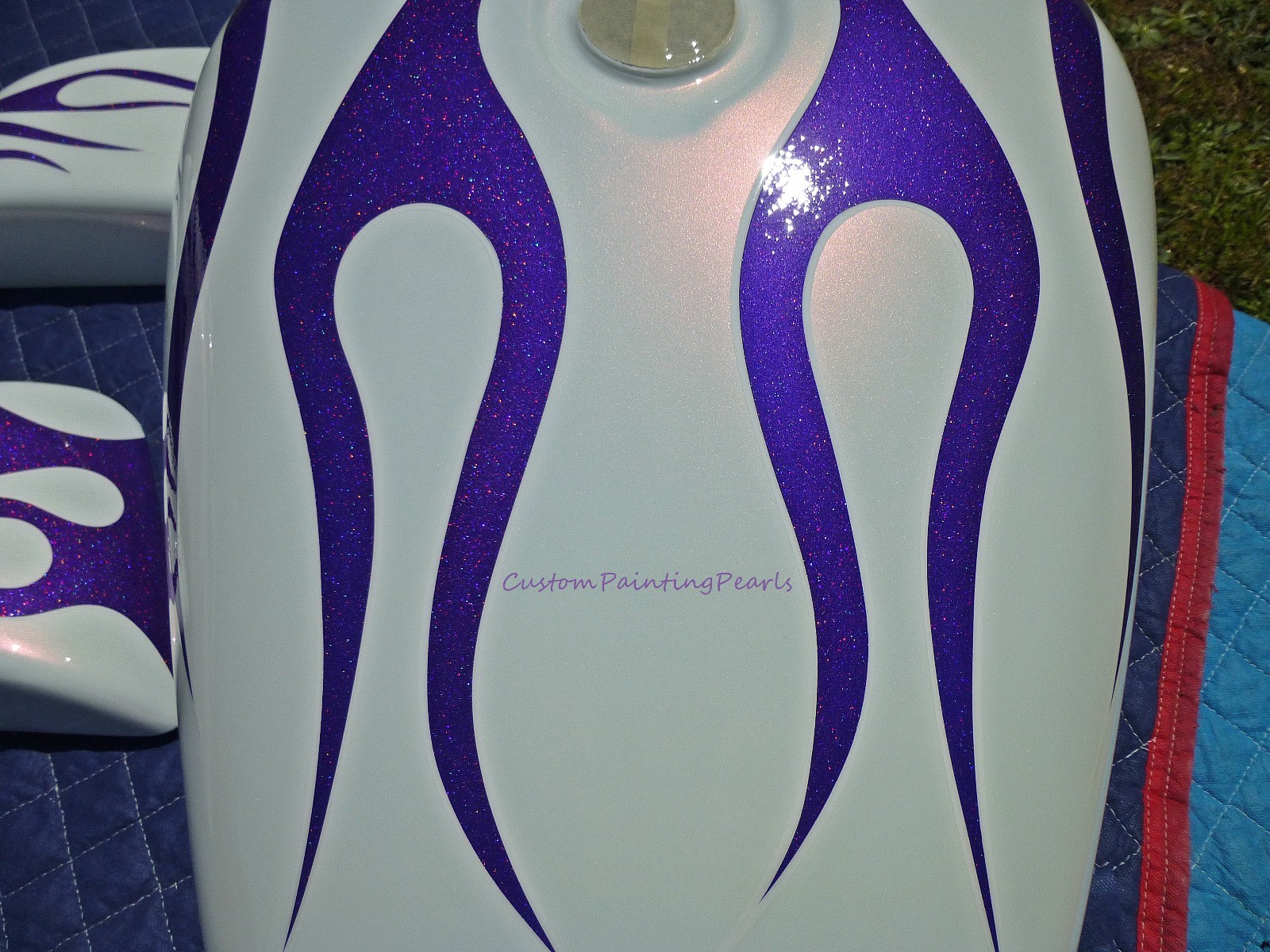 25g DEEP PURPLE metal flakes .004″ Halo Holographic paint
