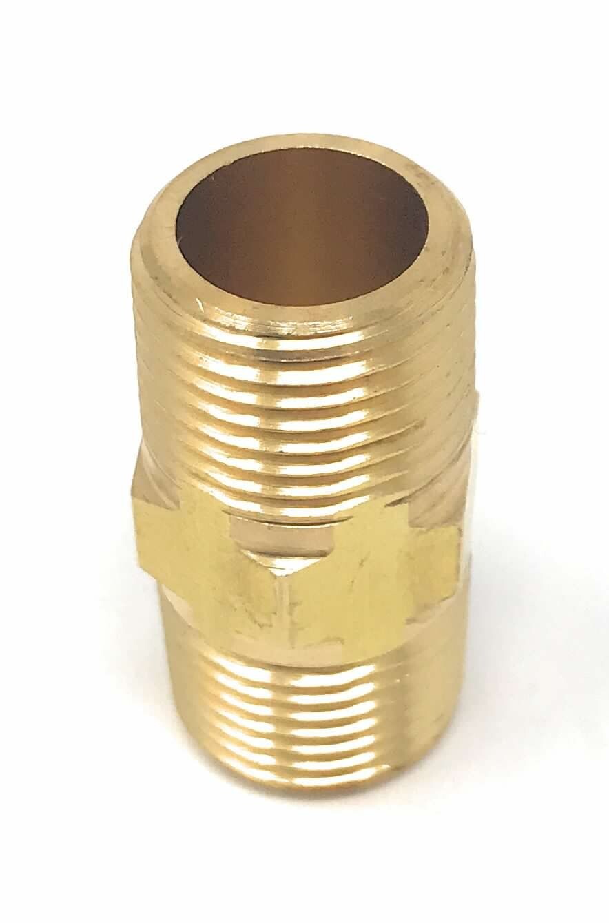 3/8″ NPT Male Nipple Propane LP Gas Water or Air Brass Hose Connector