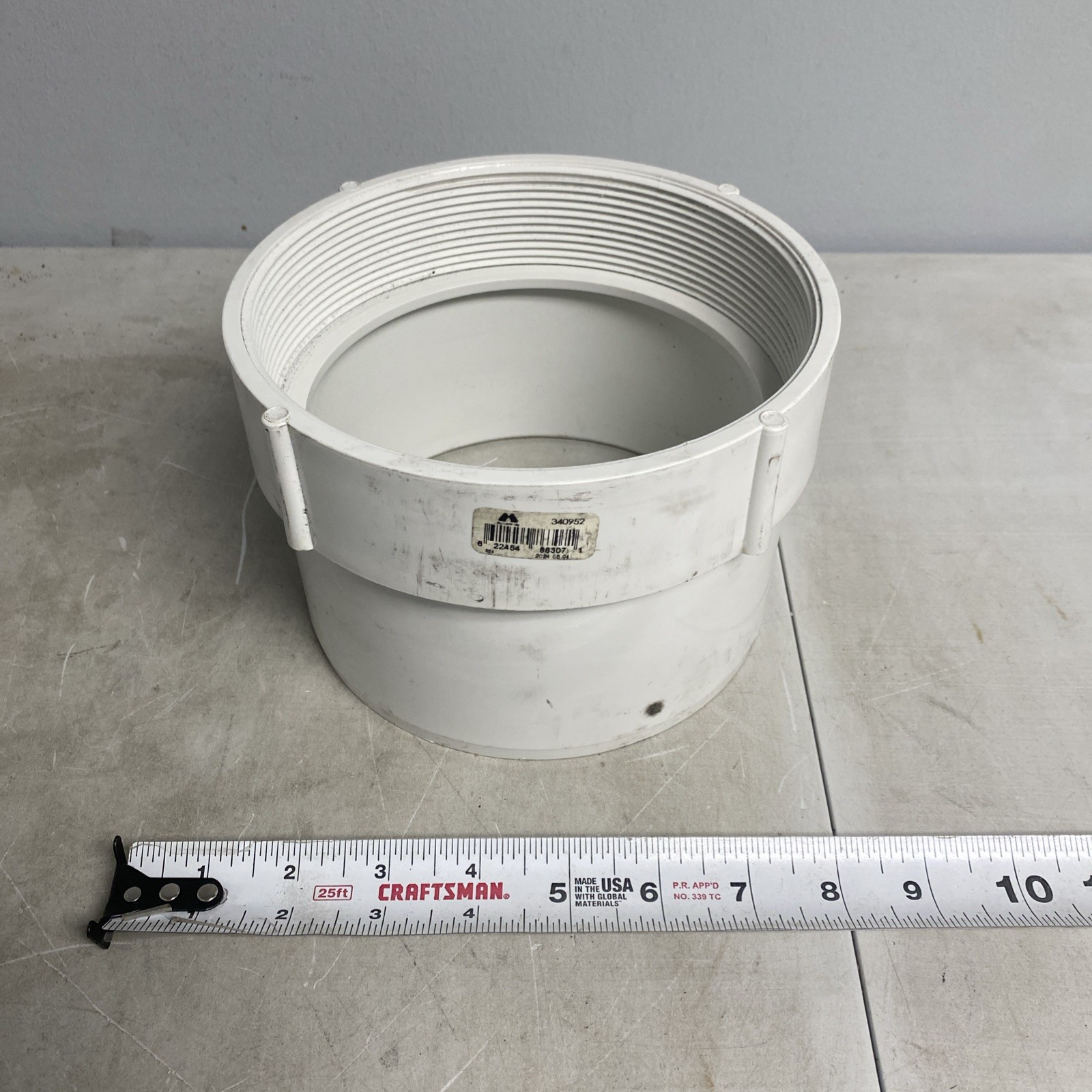 Multi Fittings SDR35 Female Adapter PVC White 6″ 340952