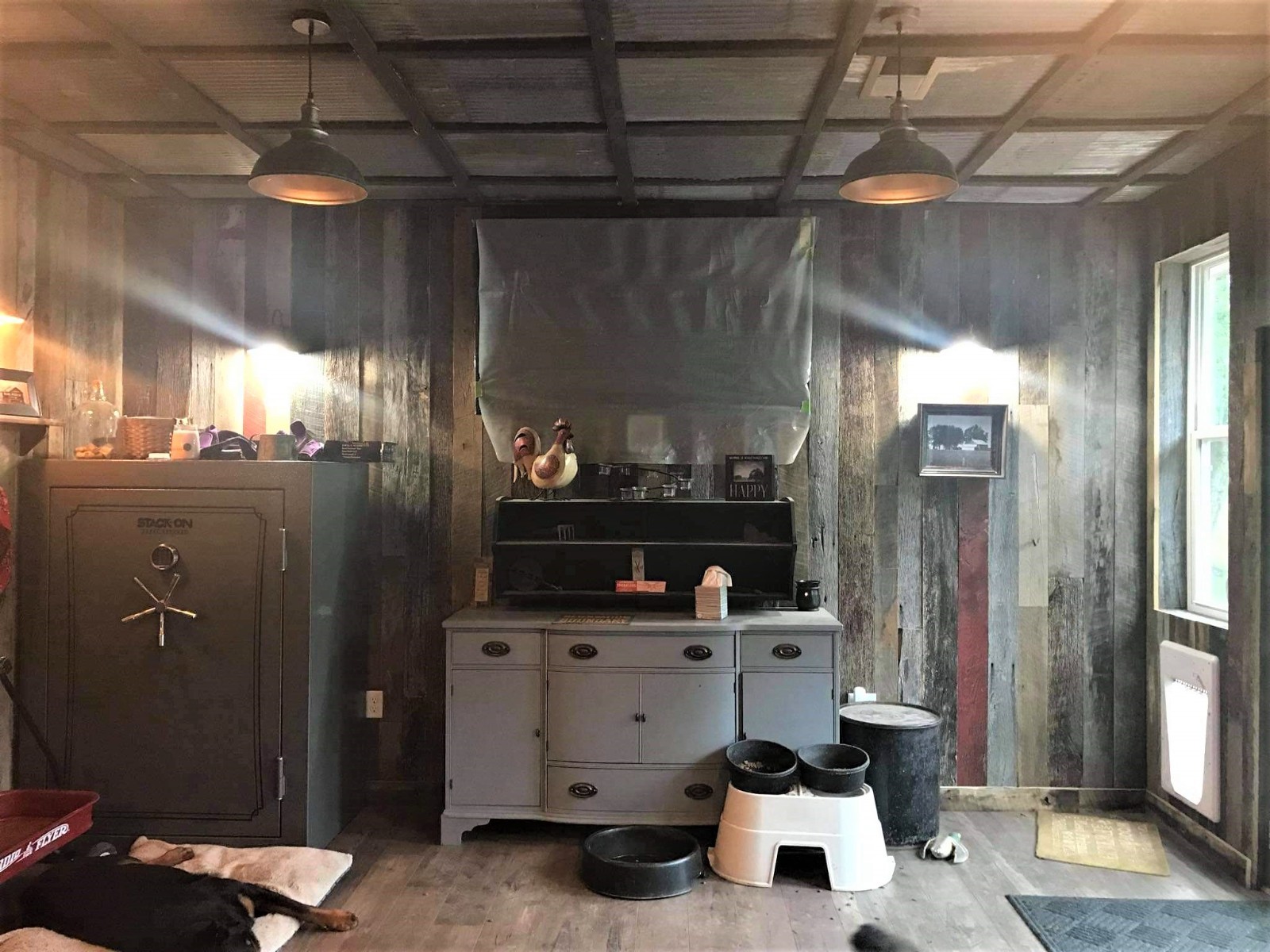 Reclaimed Corrugated Metal Sheet 2×2 Vintage Decor Drop Ceiling Tiles 40 sq.ft.