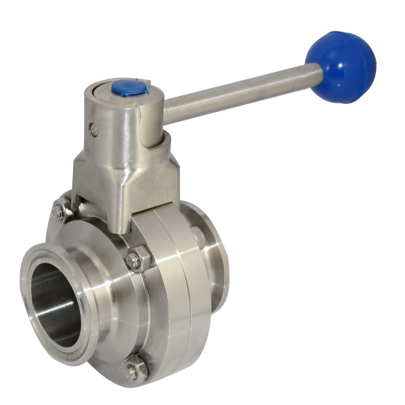 1-1/2″ 2″ 38 51mm Tri Clamp Ferrule Sanitary Butterfly Valve Stainless Steel 316