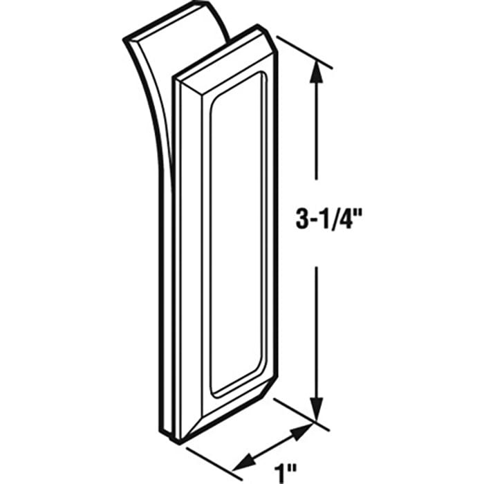 Vinyl Window Tilt Latch Pass Through Finger Pull Pair Hardware Plastic Gold