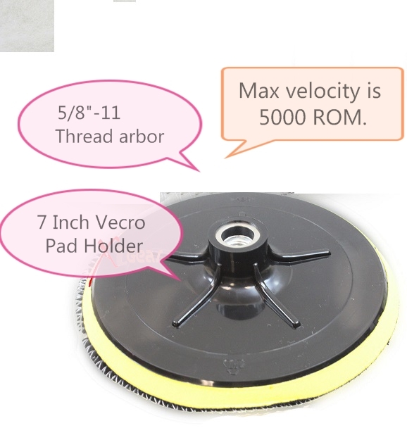 6″ (12 PIECES) Plastic Foam Backer 5/8-11 Diamond Polishing Pad Stone Concrete