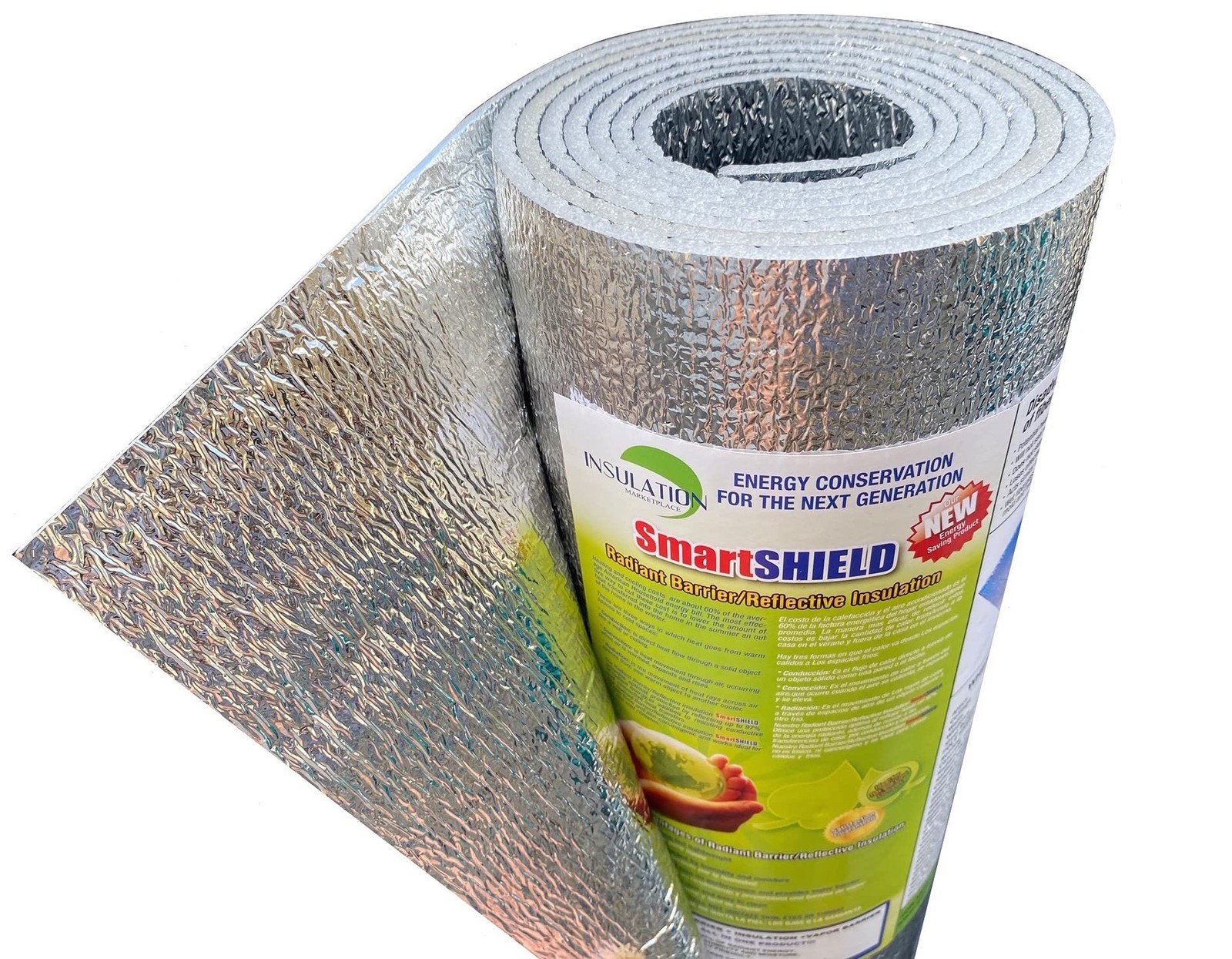 INSULATION MARKETPLACE SmartSHIELD -3mm 24 Inchx25ft Reflective Foam Core Ins…