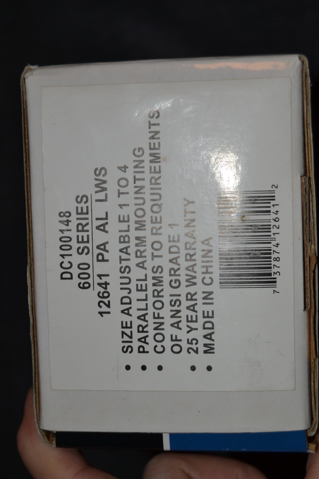 Tell Commercial Door Closer 600 Series Sz 1-4 12641 PA AL LWS