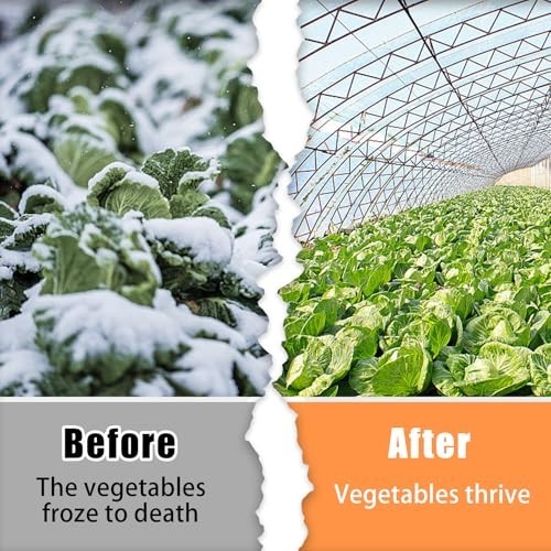 Heavy Duty 6 Mil Greenhouse Plastic Sheeting 13x26ft Clear Film for Garden & Far