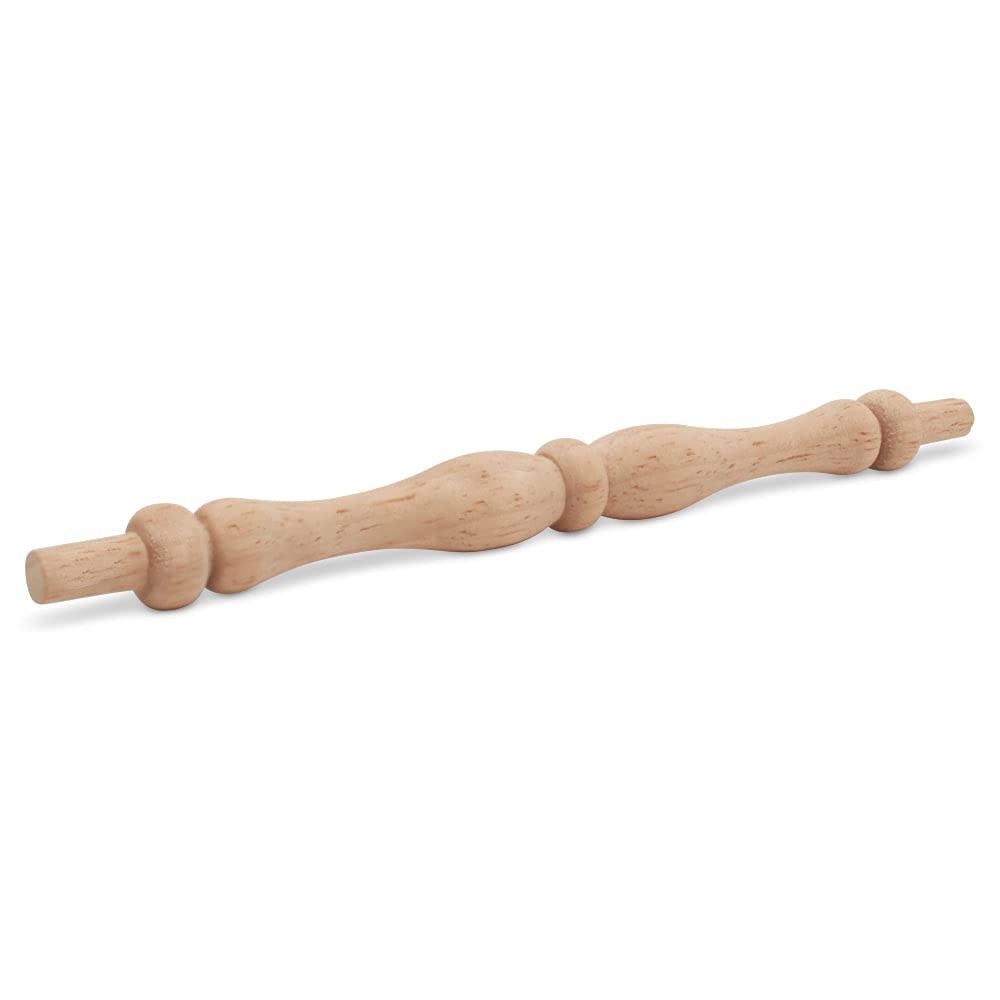 Wooden Baluster Spindles 5-3/4″, Pack of 10 Oak Wood 5-3/4 inch, Natural
