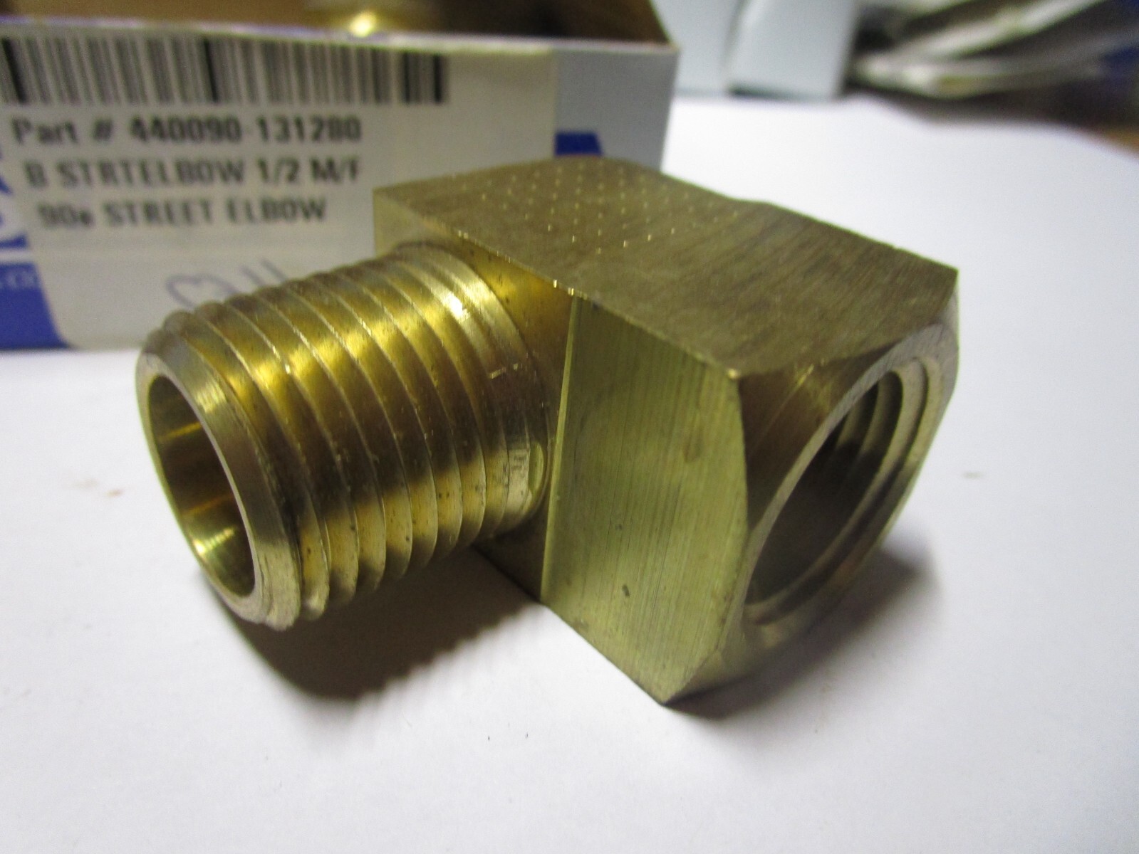 1/2″ x 1/2″ Male NPT x Female NPT Brass Street Elbow QTY 4