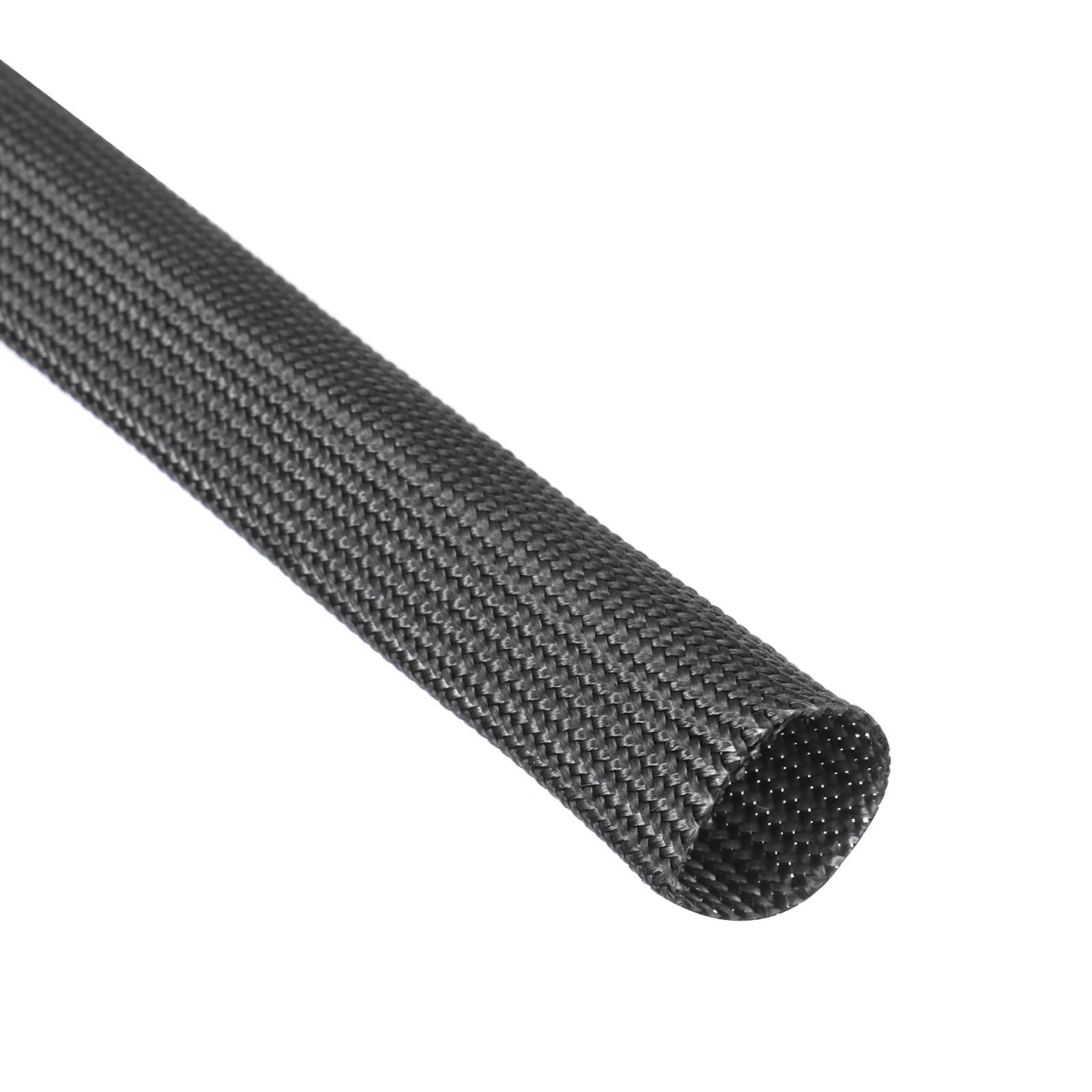 uxcell Insulation Cable Protector, 3.3Ft-10mm High TEMP 10mm, Black