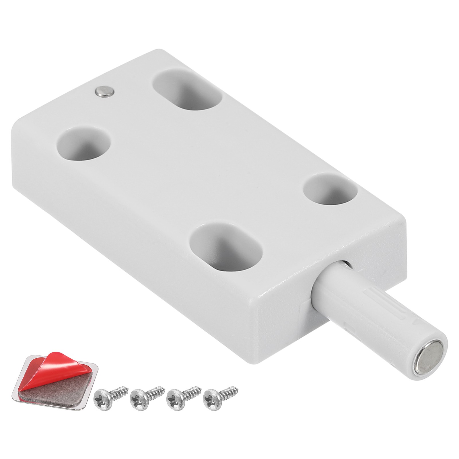 Magnetic Push Latches for Cabinet, 1.96″x1″ Push to Open Door Latch Grey