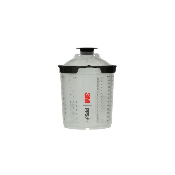 3M PPS Series 2.0 Spray Cup System Kit 26000, Standard (22 fl oz, 650 mL), 200 M