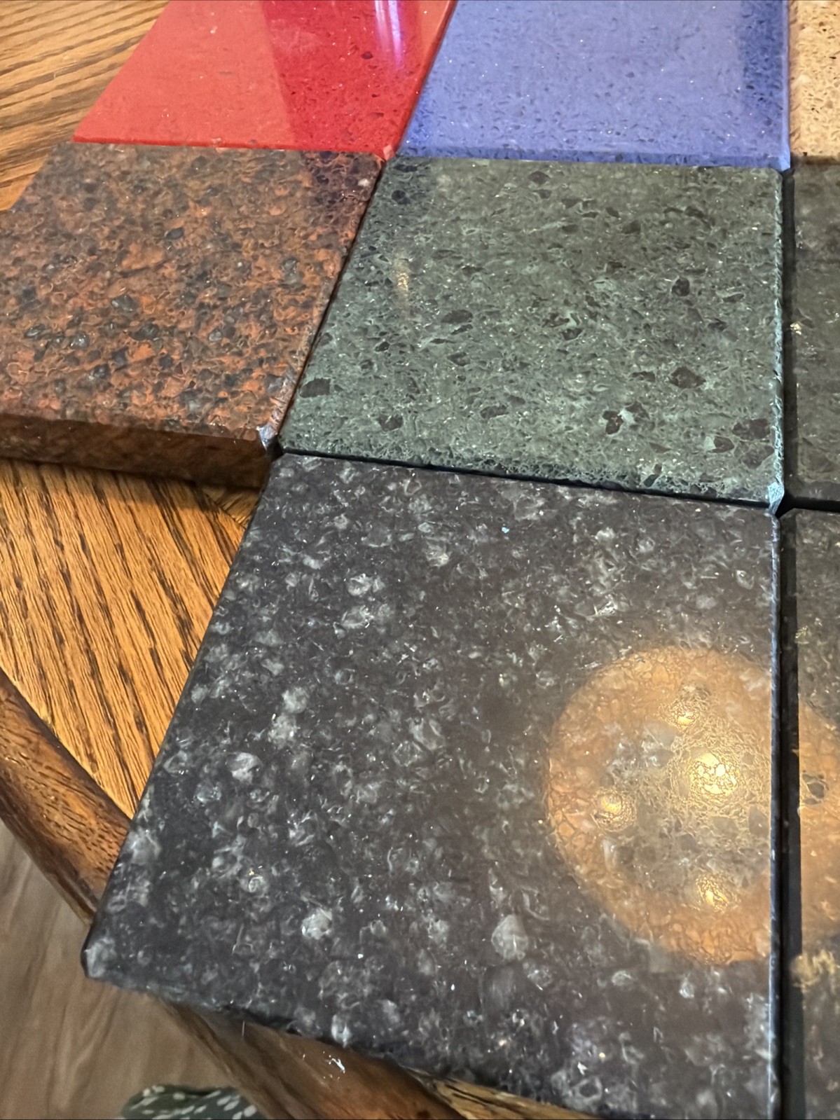 Granite Countertop Samples 4×4. Various Colors