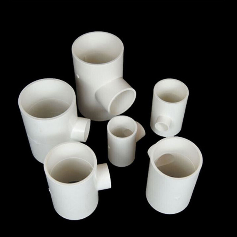 Reducing Tee Connector PVC Water Supply Pipe Fittings White 25*20mm – 200*160mm
