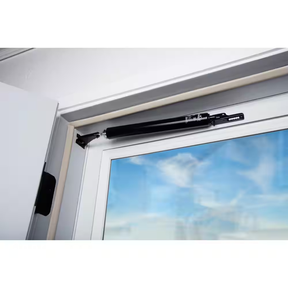 Standard Duty Pneumatic Screen and Storm Door Closer, Black