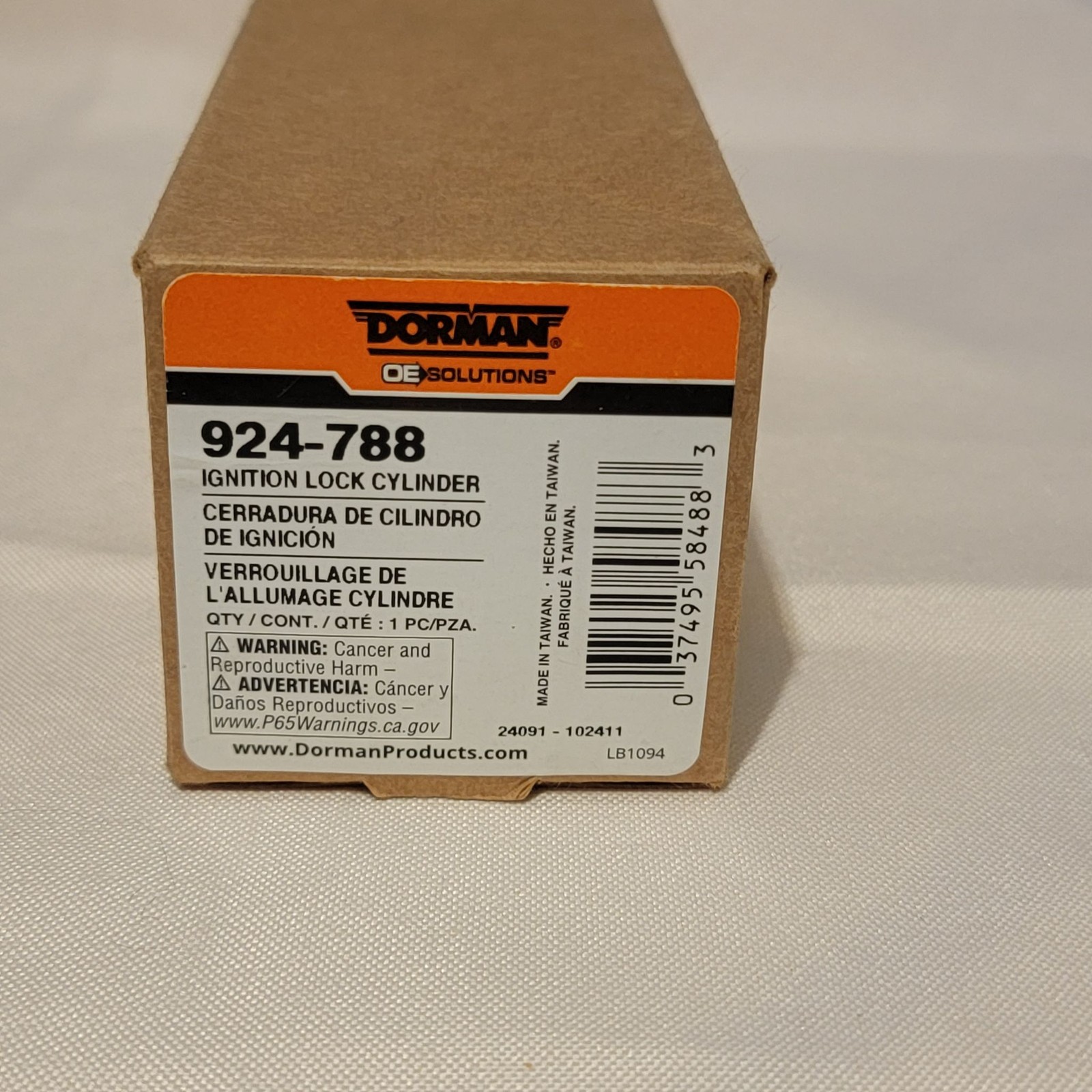 Dorman Ignition Lock Cylinder 924-788 With 2 Keys OE Solutions New Keyed Core