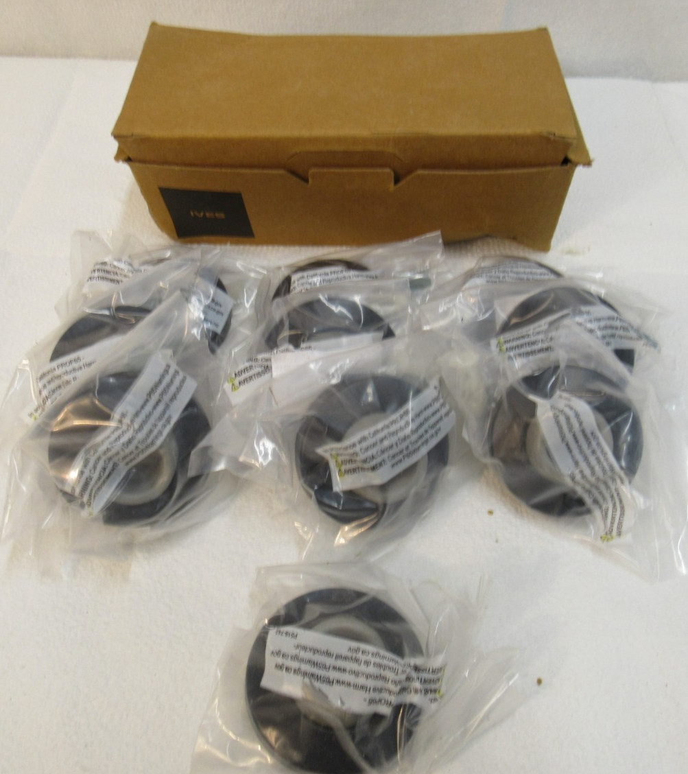 Ives WS406/407-CCV Black Wall Bumper 10 pieces per box WS.10863