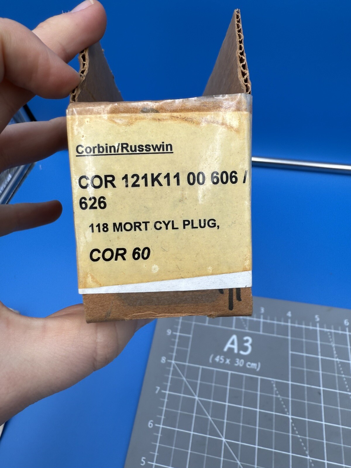 CORBIN RUSSWIN 121k11 PLUG ONLY FOR 60/70 KEYWAY 626