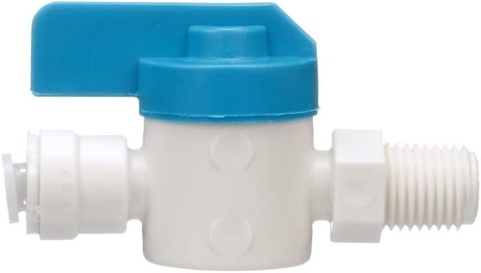 Watts 1/4-Inch Lever Handle Push-Fit Quick Connect Straight Stop Valve, PL-302