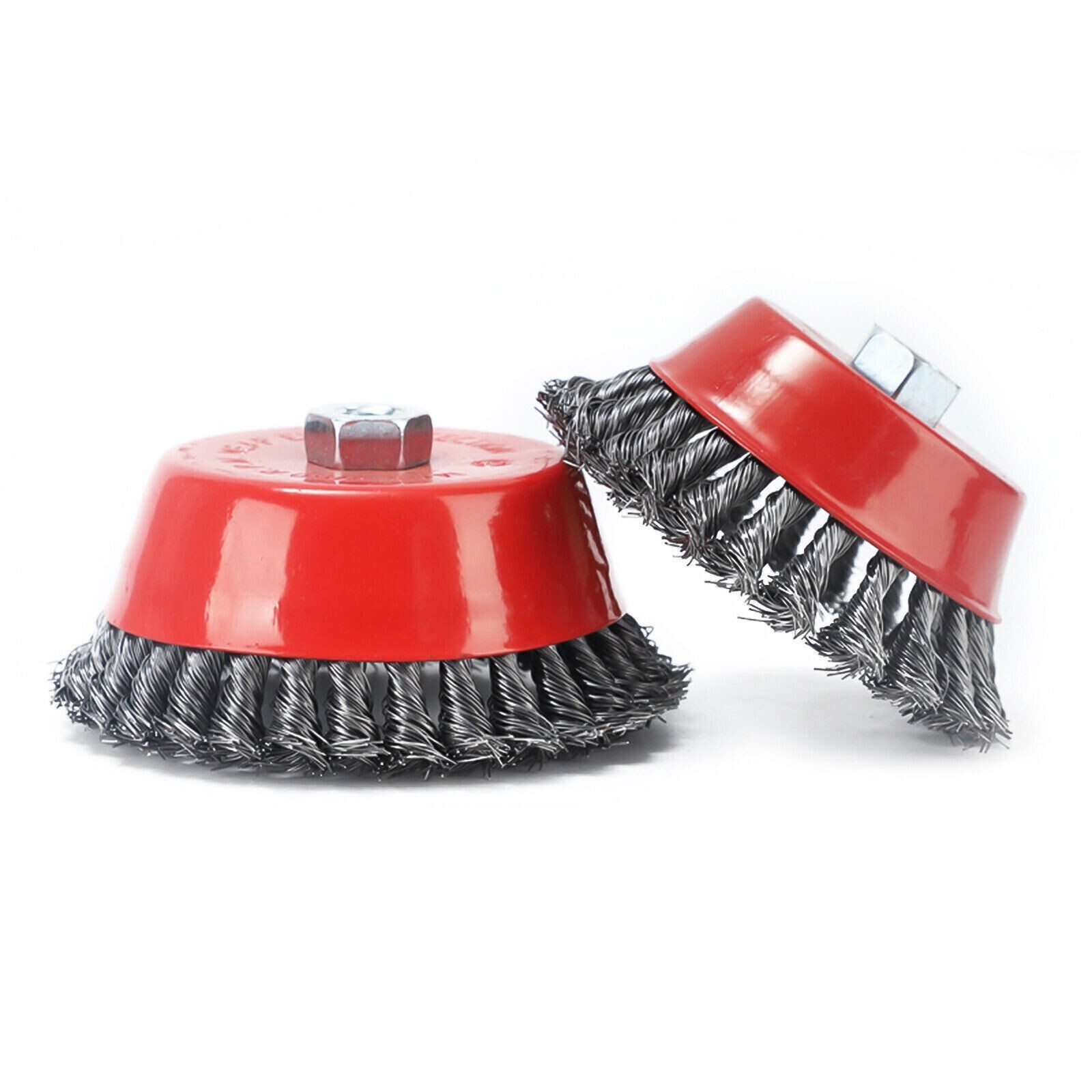 36Pcs 4″ & 5″ Twist Cup Wire Wheel Brush 5/8″-11 Arbor Wire Angle Grinder Wheel