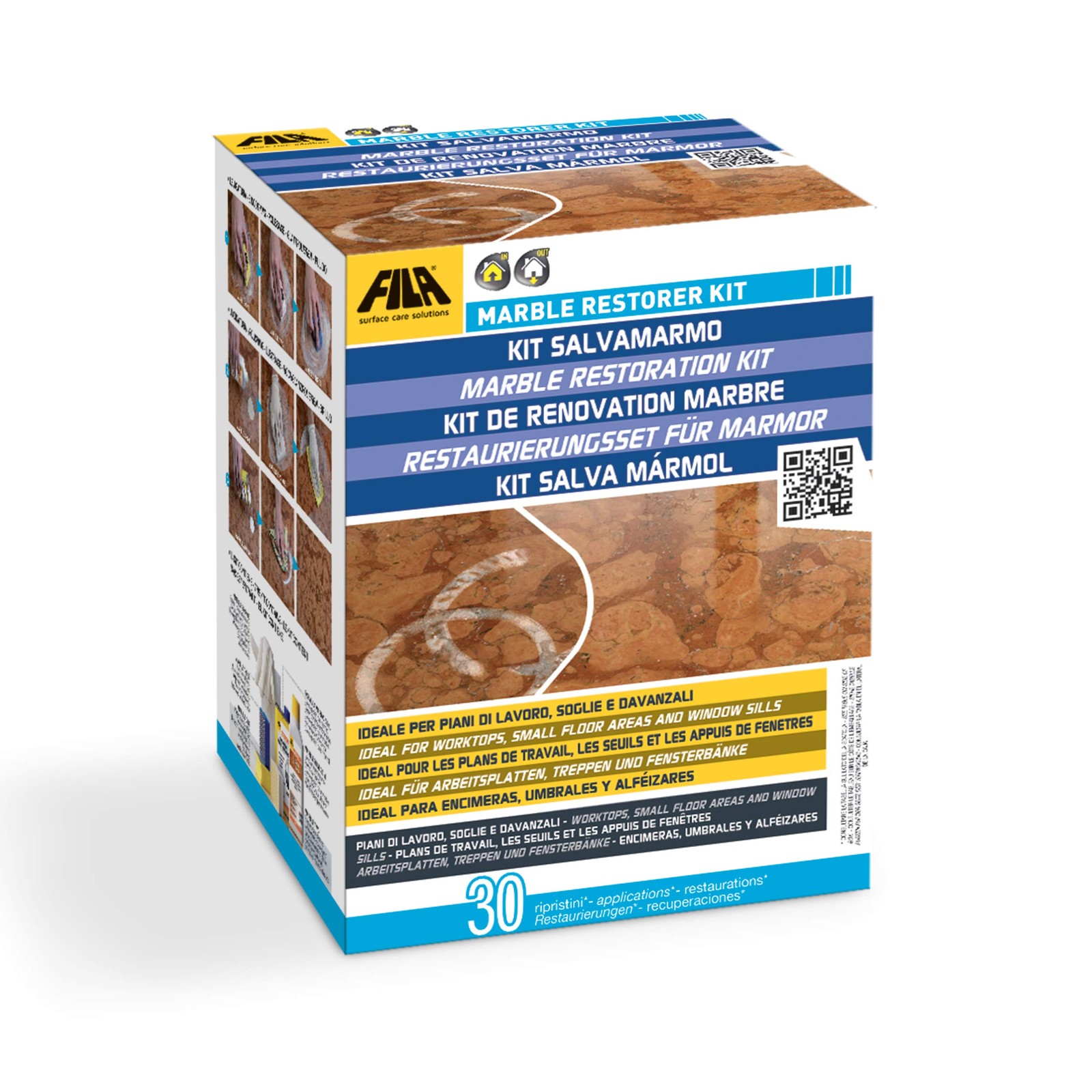 Fila Surface Care Solutions Marble Restoration Kit Filamarble Restorer 28 Oz