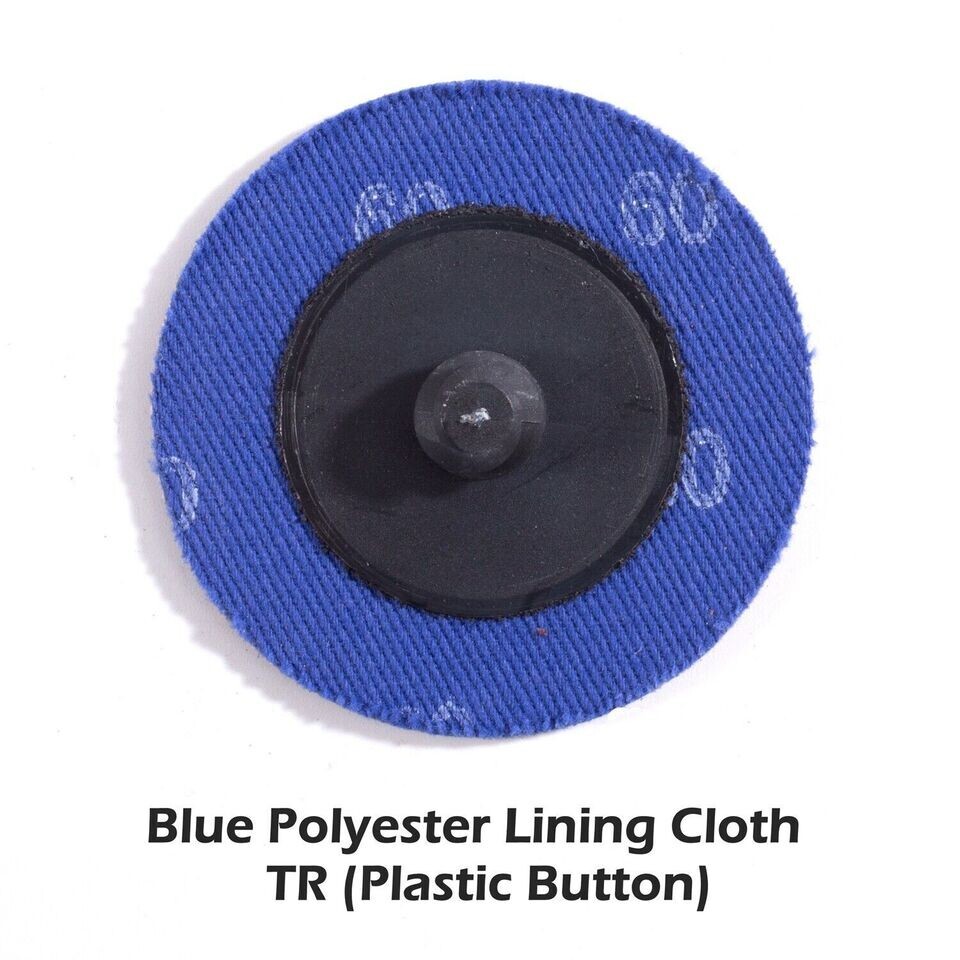 150PCS 2 inch Aluminum Oxide Roll Lock Grinding Sanding Disc Die Grinder 36 Grit
