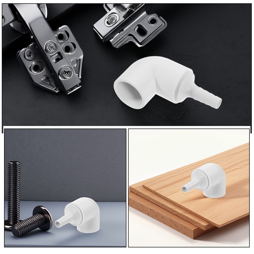 2 Pcs Hydroponic PVC Pipe Connector Adapter Fittings for Indoor Garden Setup