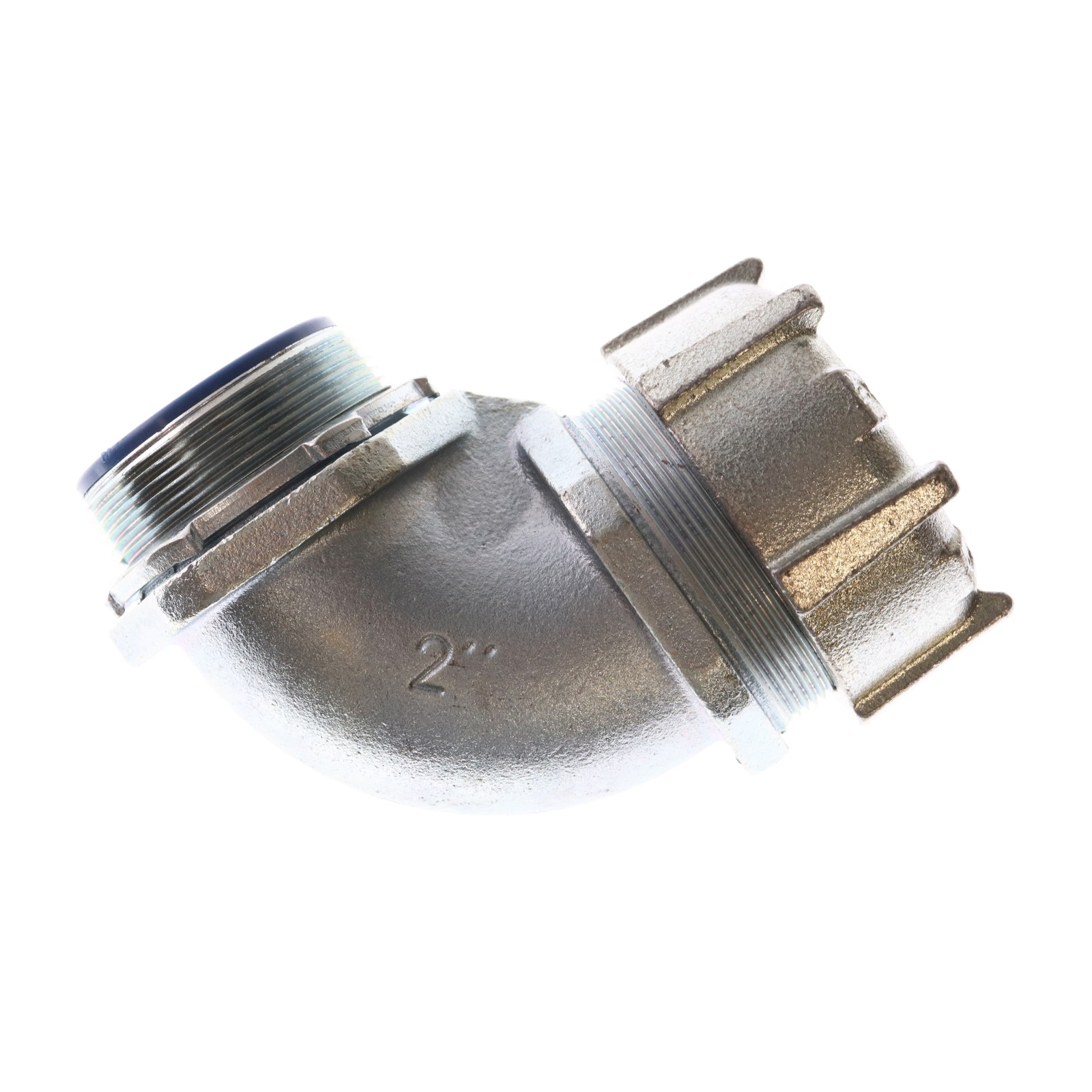 THOMAS & BETTS 5357 LT LIQUID-TIGHT FLEXIBLE METAL CONDUIT CONNECTOR, 90°, 2″