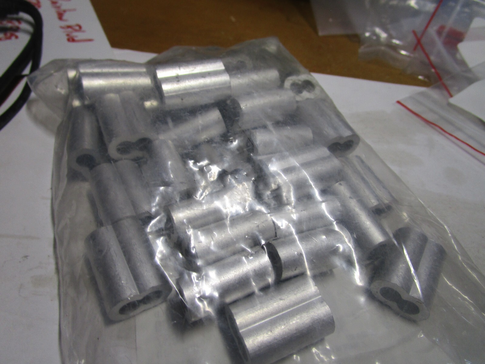 1/4″ Aluminum Wire Rope Swage Sleeve QTY 40