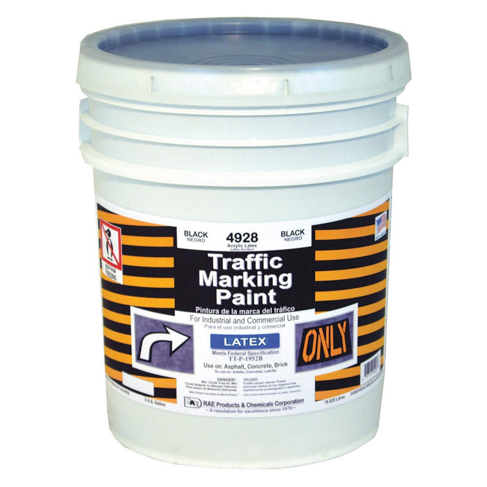 RAE 4928-05 Traffic Zone Marking Paint,5 gal,Black 3EHJ4