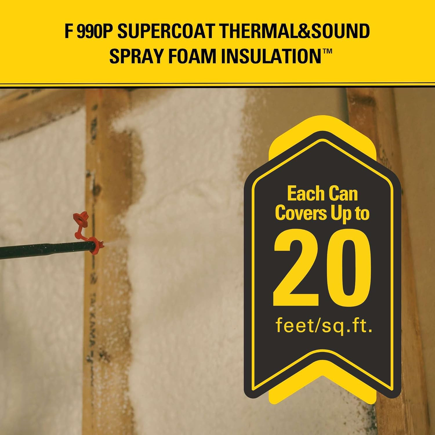 F990P Closed Cell Spray Foam Insulation Kit 240 Sq Ft Gun Cleaner 12 Pack