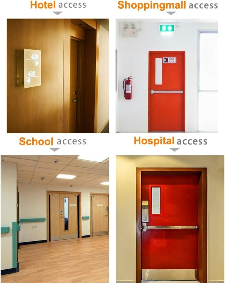 Commercial Door Push Bar with Key Lock – Emergency Safety Device, Easy Install