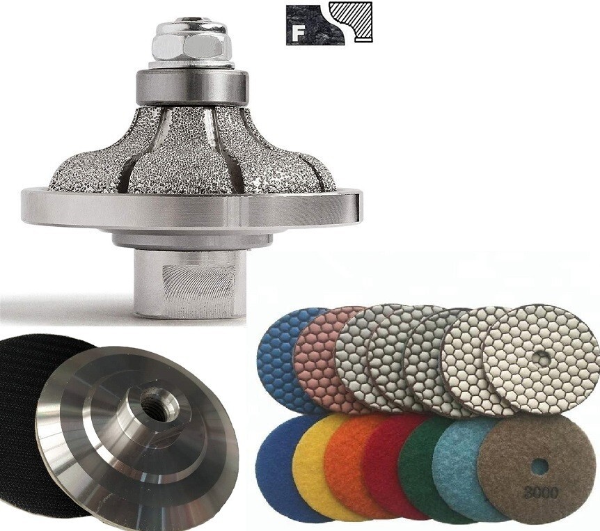 1 1/2″ Ogee-Bullnose Diamond Router Bit stone Marble concrete travertine buffer
