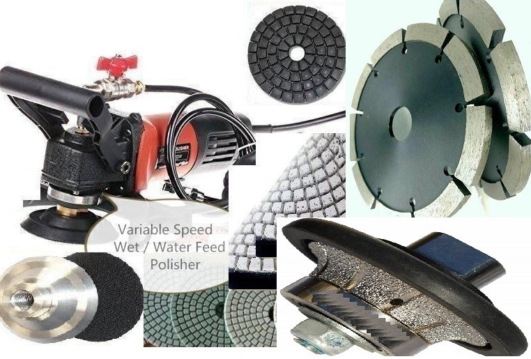 Wet Polisher Wall Chaser Tuck point Blade 1/2″ Bullnose shaping granite concrete