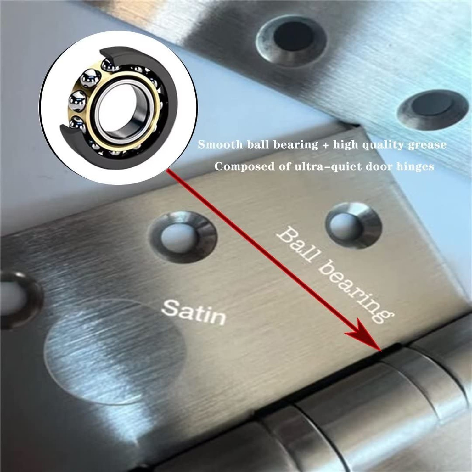 304 Stainless Steel 4 inch Door Hinges,Interior Door Hinge，Heavy Duty Ext
